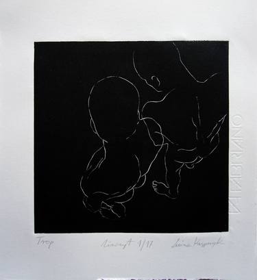 Original Figurative People Printmaking by Luiza Kasprzyk