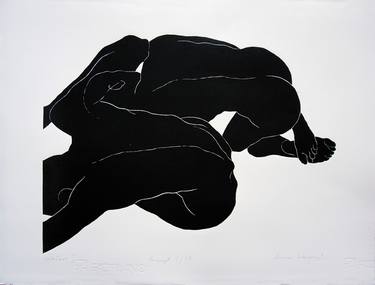 Original Figurative Body Printmaking by Luiza Kasprzyk