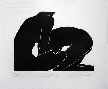 Original Figurative Erotic Printmaking by Luiza Kasprzyk