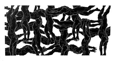 Original Figurative Body Printmaking by Luiza Kasprzyk