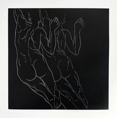 Original Figurative Body Printmaking by Luiza Kasprzyk