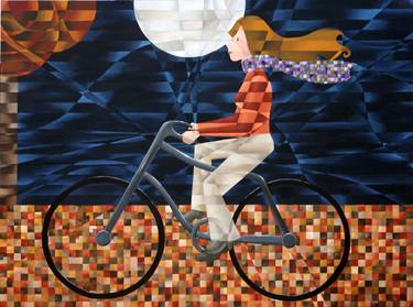 Print of Bike Paintings by Ingrid Osternack
