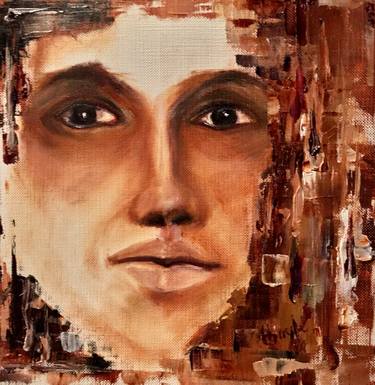 Original Impressionism Portrait Painting by Thuy Le