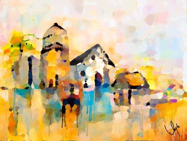 Print of Architecture Paintings by thuy le