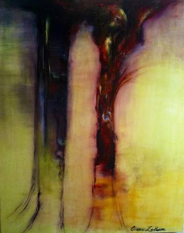 Original Abstract Tree Paintings by Constance larussa