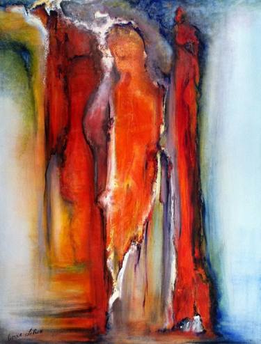 Original Abstract People Paintings by Constance larussa