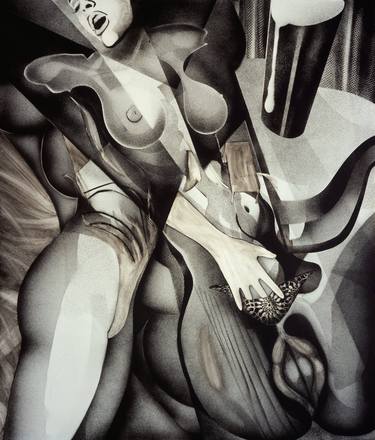Print of Figurative Erotic Paintings by Dana Richardson