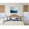 Coastal abstract painting bedroom