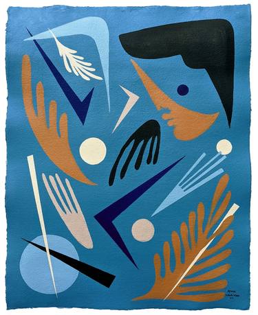 Original Cubism Abstract Painting by Anna Kalachyan