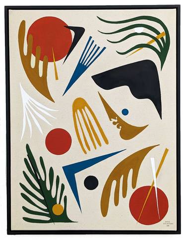 Original Cubism Abstract Painting by Anna Kalachyan