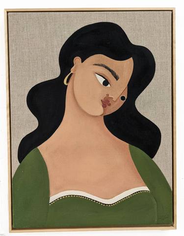 Original Portraiture Portrait Painting by Anna Kalachyan