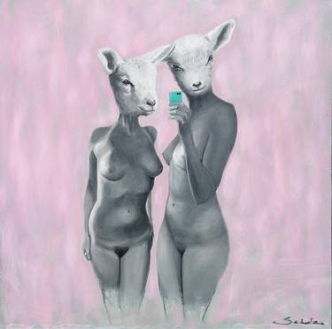 Original Nude Paintings by Aldo Acosta Scholz