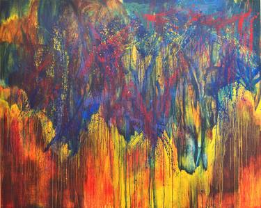 Original Abstract Expressionism Abstract Paintings by Helmi Fuadi