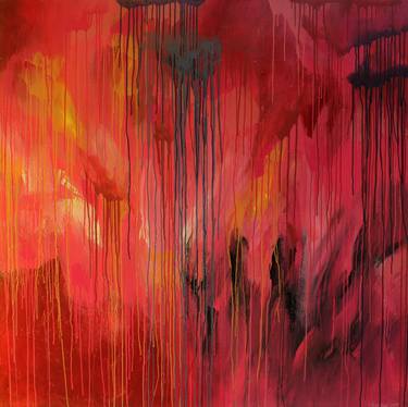 Original Abstract Expressionism Abstract Paintings by Helmi Fuadi