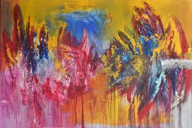 Original Abstract Expressionism Abstract Paintings by Helmi Fuadi