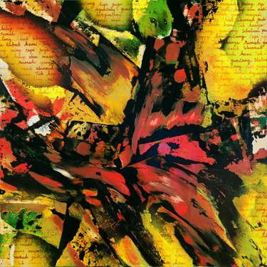 Original Abstract Expressionism Abstract Paintings by Helmi Fuadi