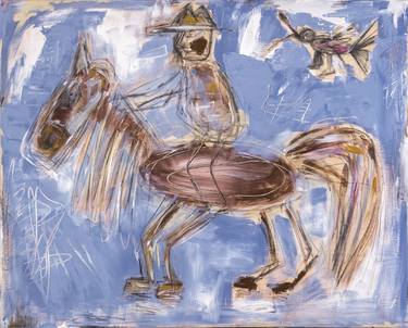 rider in blue and brown thumb