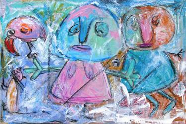 Original Expressionism Family Paintings by Dalit Shahar