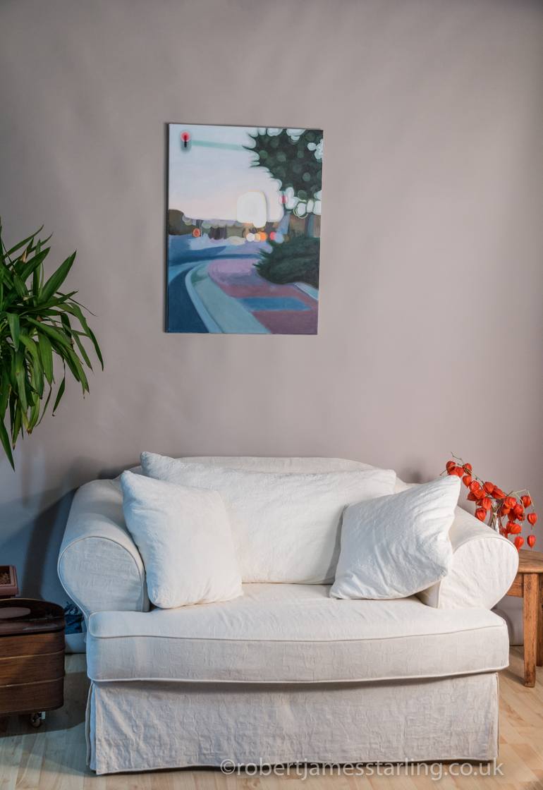Original Abstract Cities Painting by Robert James Starling