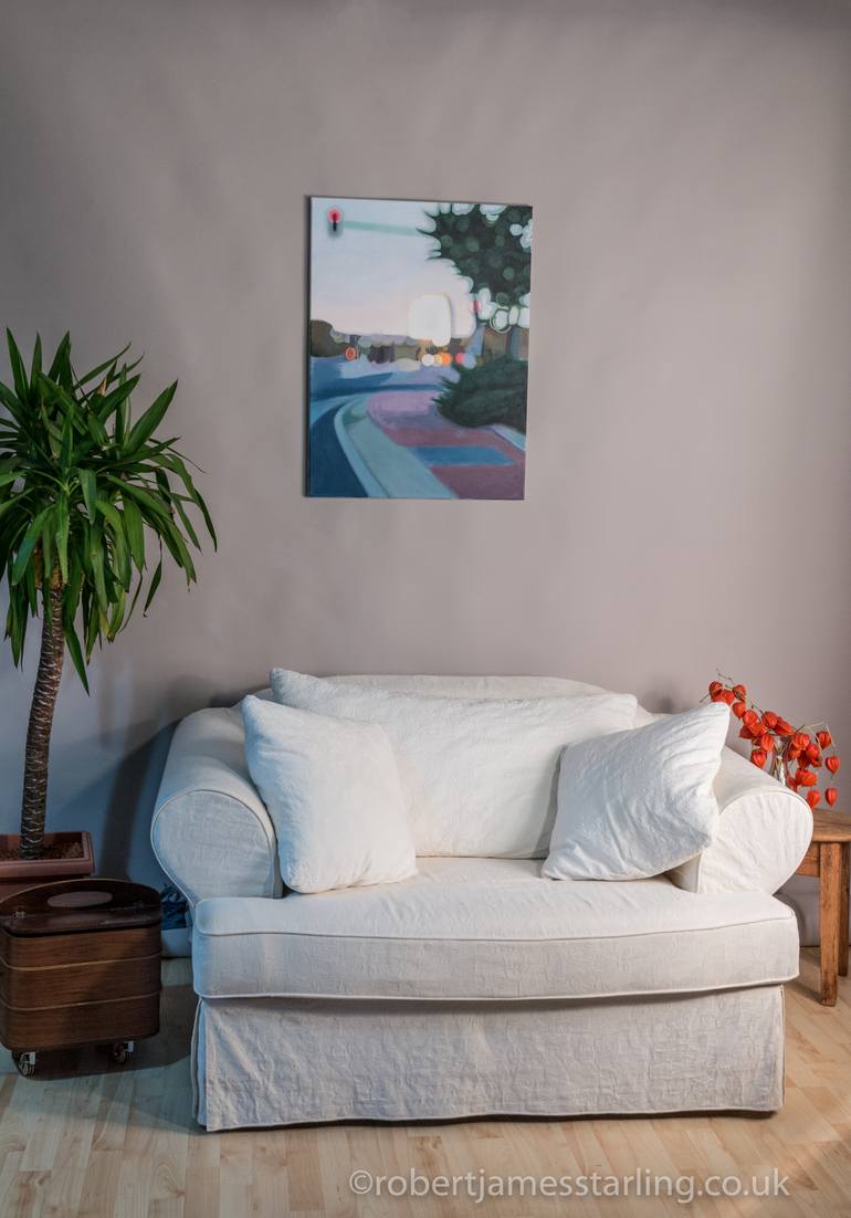Original Abstract Cities Painting by Robert James Starling