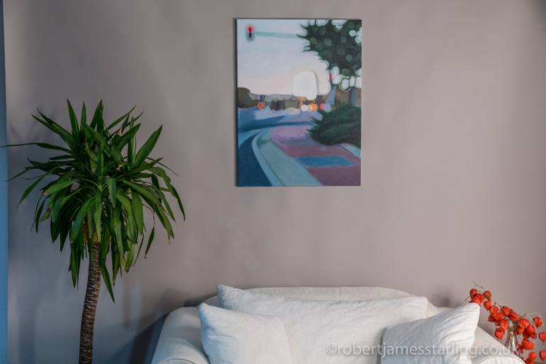 Original Abstract Cities Painting by Robert James Starling