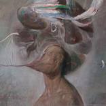 Self-portrait with interrupted ideeas by Laszlo Mathe