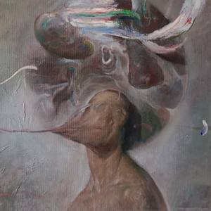 Self-portrait with interrupted ideeas