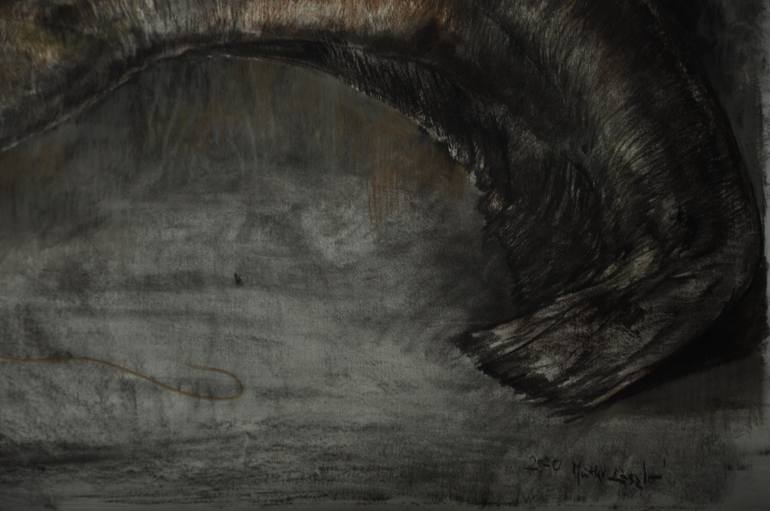 Original Expressionism Animal Drawing by Laszlo Mathe