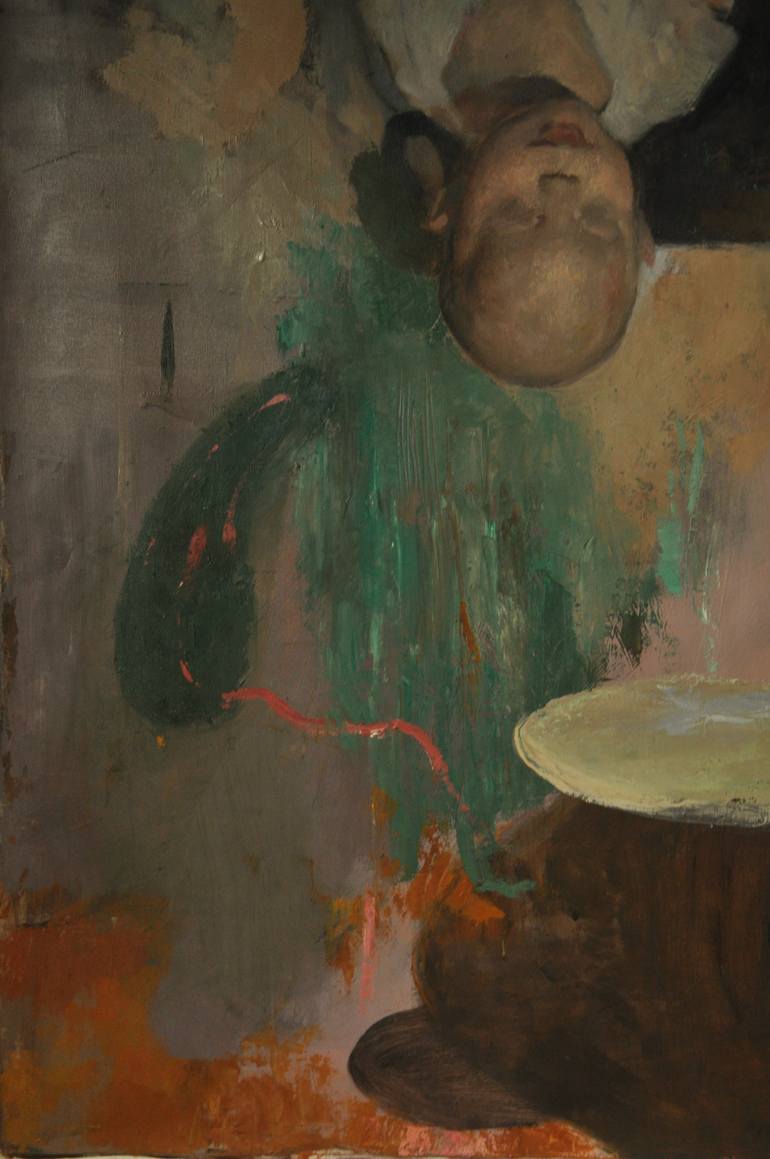 Original Expressionism Family Painting by Laszlo Mathe
