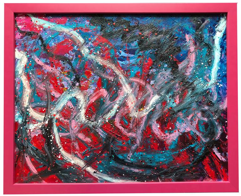 Original Abstract Painting by Lenard Collins