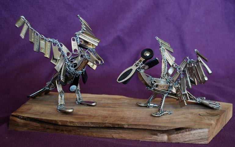 Original Figurative Animal Sculpture by Gerard Wiersum