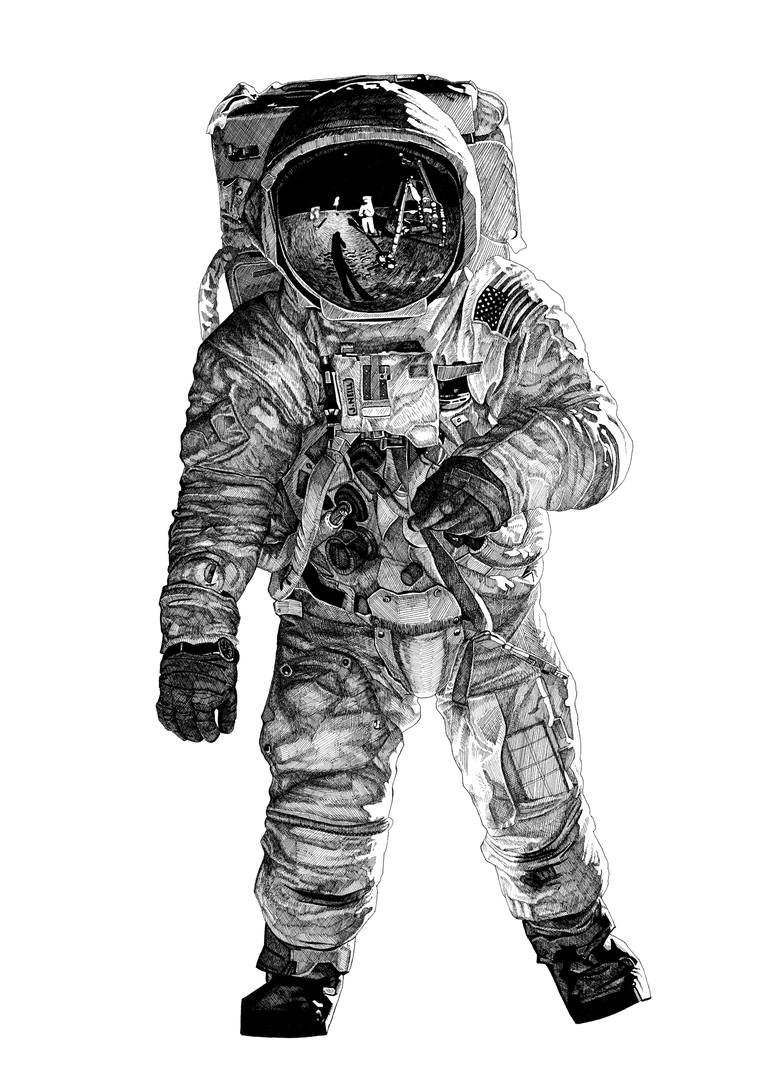 SPACEMAN Art Print