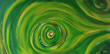 Original Abstract Expressionism Abstract Painting by Sabine Ott