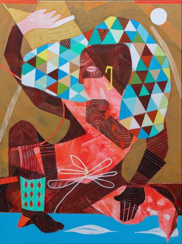 Original Figurative Abstract Paintings by Vick Naresh