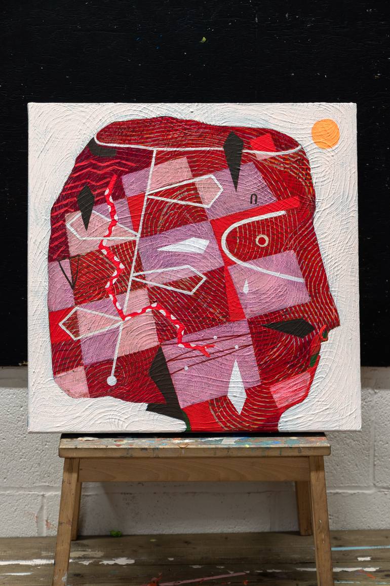 Original Abstract Expressionism Abstract Painting by Vick Naresh