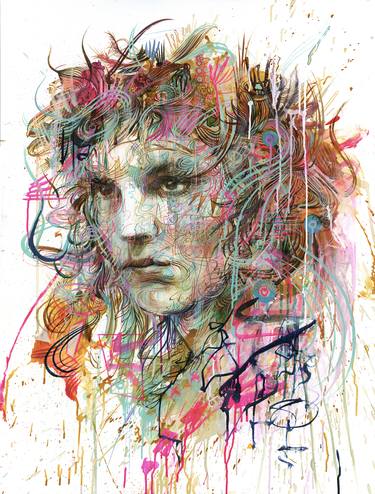 Saatchi Art Artist Carne Griffiths; Paintings, “Eye of the Storm” #art