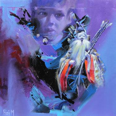 Original Abstract People Paintings by Raj Maji