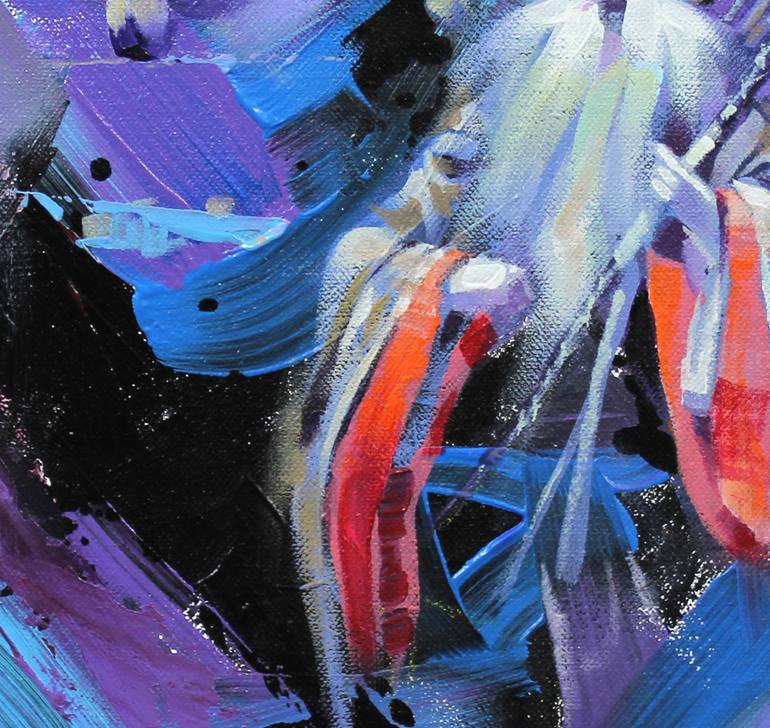 Original Abstract People Painting by Raj Maji