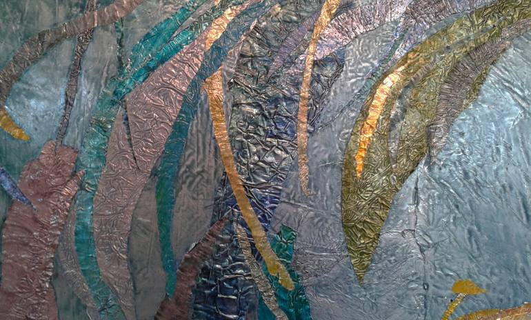 Original Abstract Expressionism Abstract Collage by Paola Marinelli
