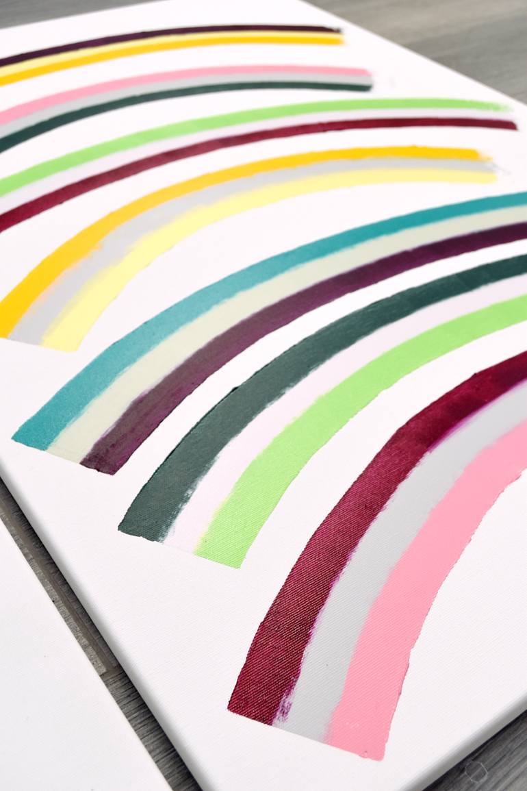 Original Minimalism Abstract Painting by Astrid Stoeppel