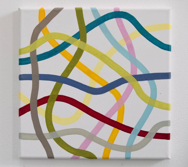 Original Pop Art Abstract Painting by Astrid Stoeppel