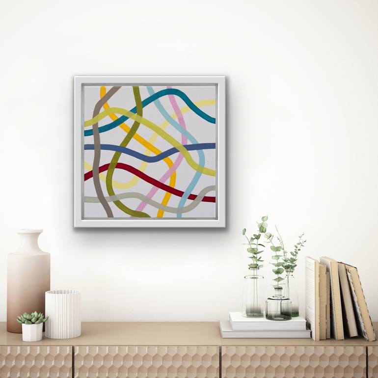 Original Pop Art Abstract Painting by Astrid Stoeppel