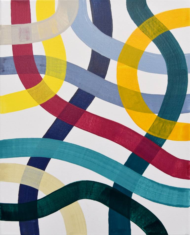 Original Pop Art Abstract Paintings by Astrid Stoeppel