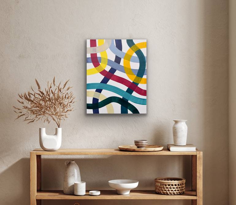 Original Minimalism Abstract Painting by Astrid Stoeppel