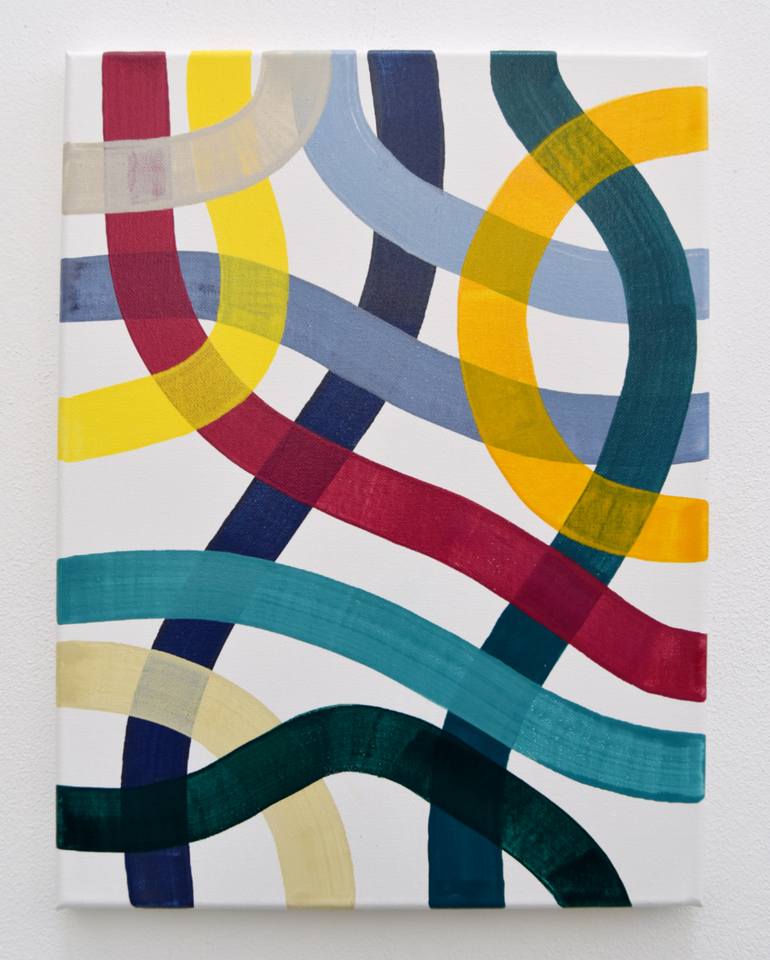 Original Minimalism Abstract Painting by Astrid Stoeppel