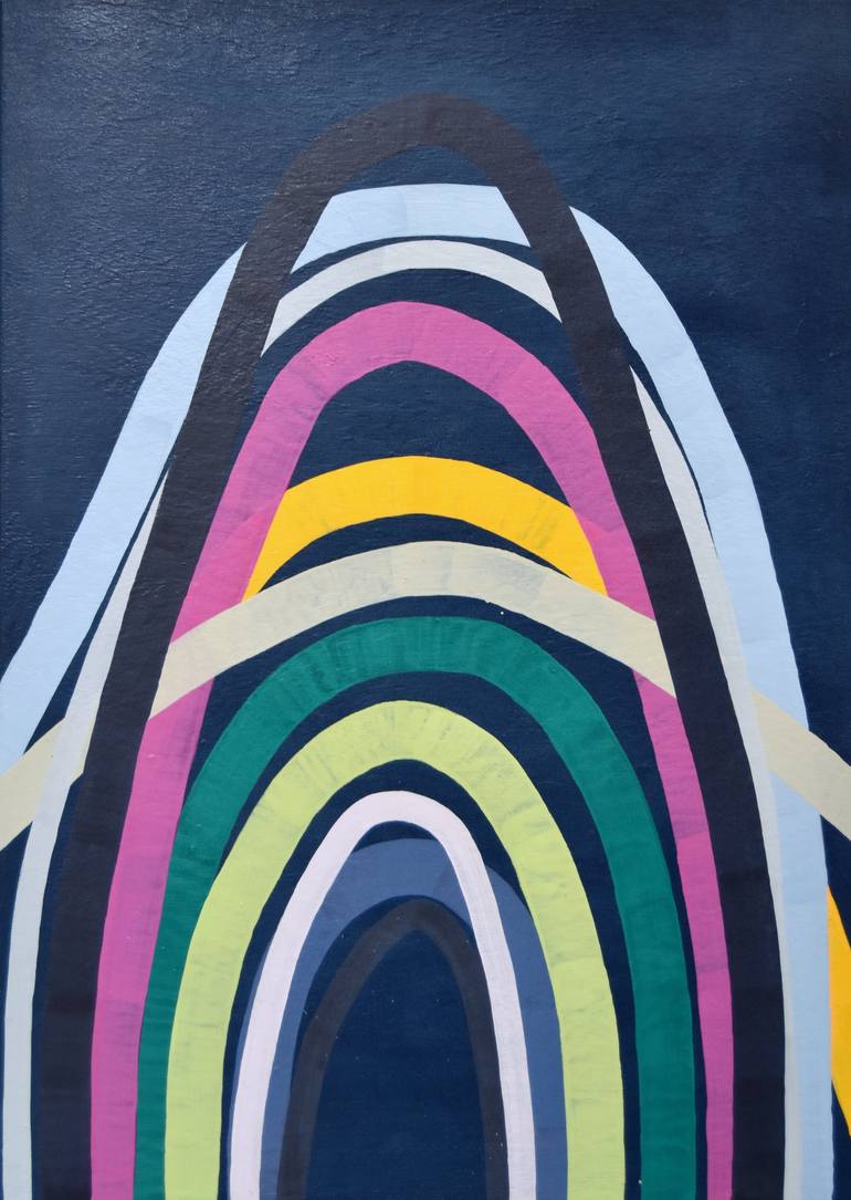 Original Pop Art Abstract Paintings by Astrid Stoeppel