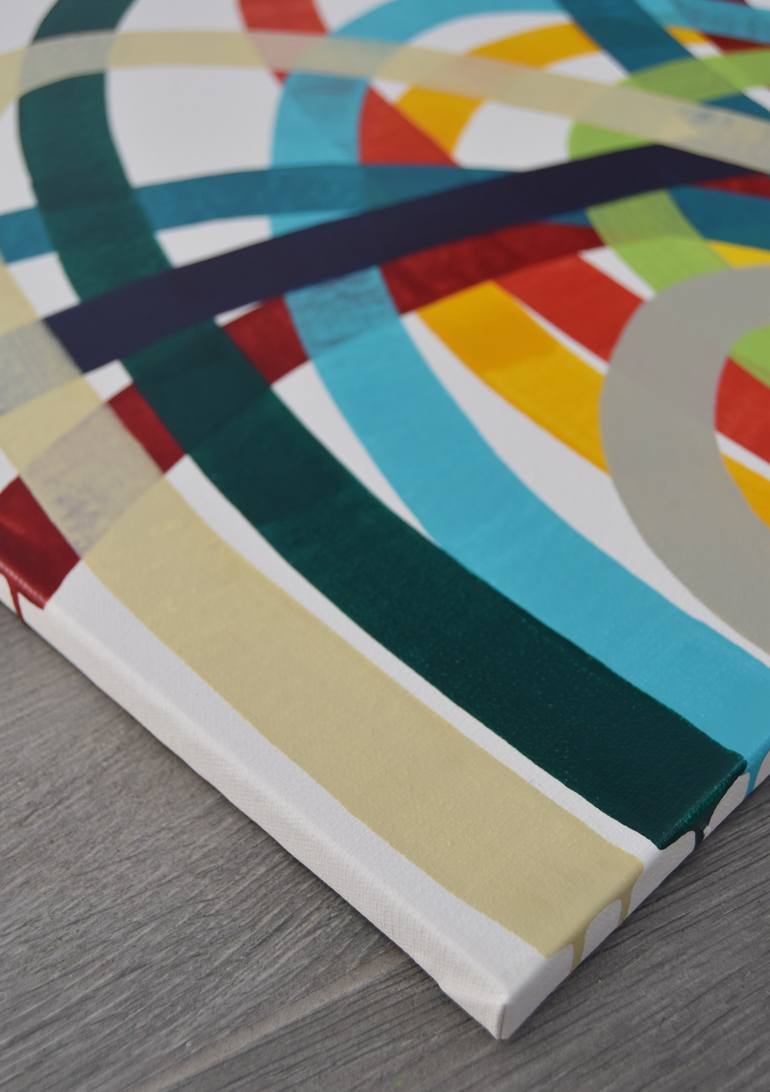 Original Pop Art Abstract Painting by Astrid Stoeppel