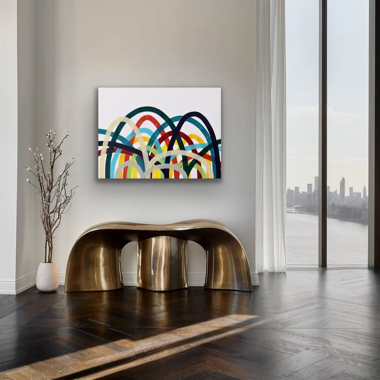 Original Pop Art Abstract Painting by Astrid Stoeppel