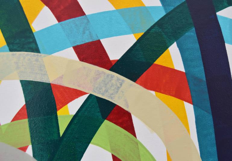 Original Pop Art Abstract Painting by Astrid Stoeppel