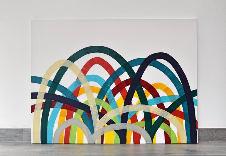 Original Pop Art Abstract Painting by Astrid Stoeppel